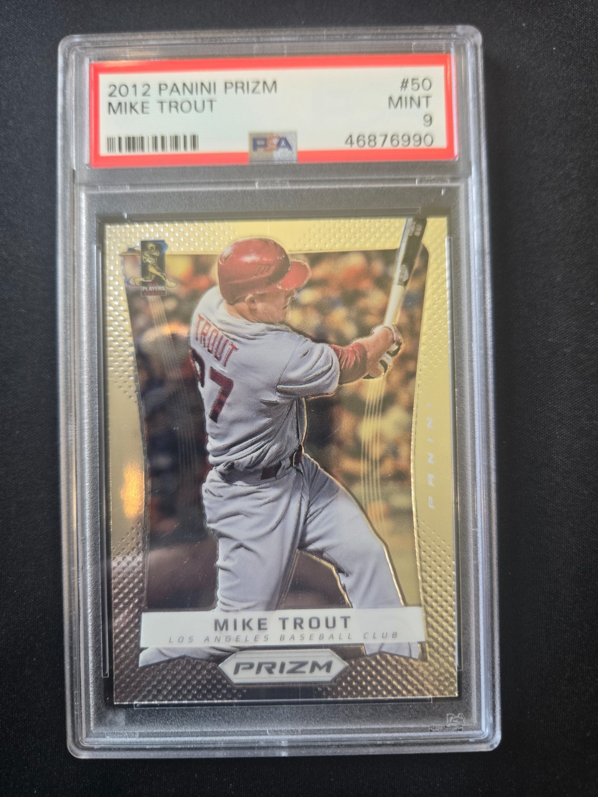 2012 Panini Prizm Mike Trout #50 Los Angeles Angels PSA 9 MINT