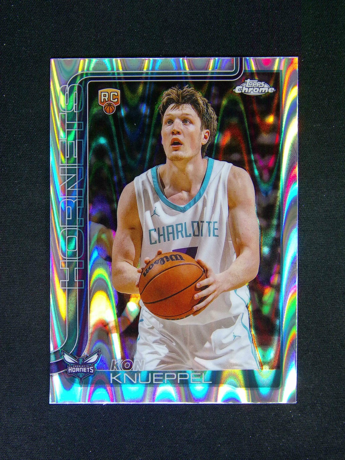 2025-26 Topps Chrome Kon Knueppel #254 RC Rookie Refractors RayWave