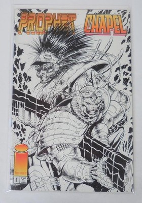 PROPHET CHAPEL Super Soldiers #1b 1996 White Comic Con Variant Graphic Novel