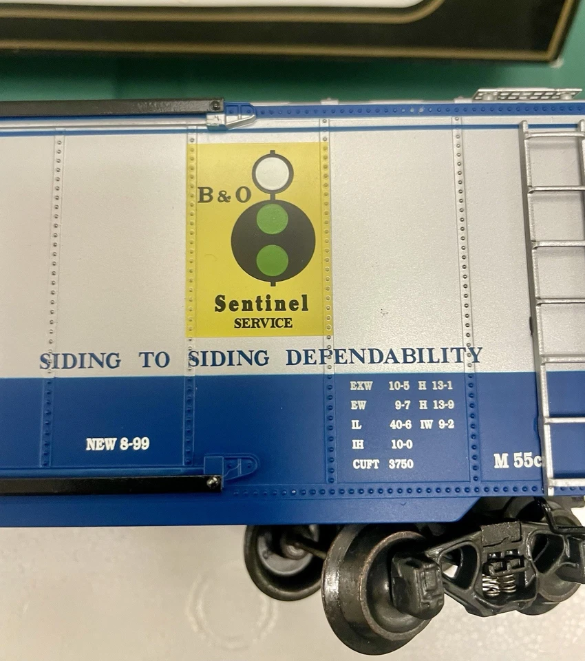 K-Line “O Scale Classics” Baltimore & Ohio RR Sentinel BoxCar- - Image 4 of 4