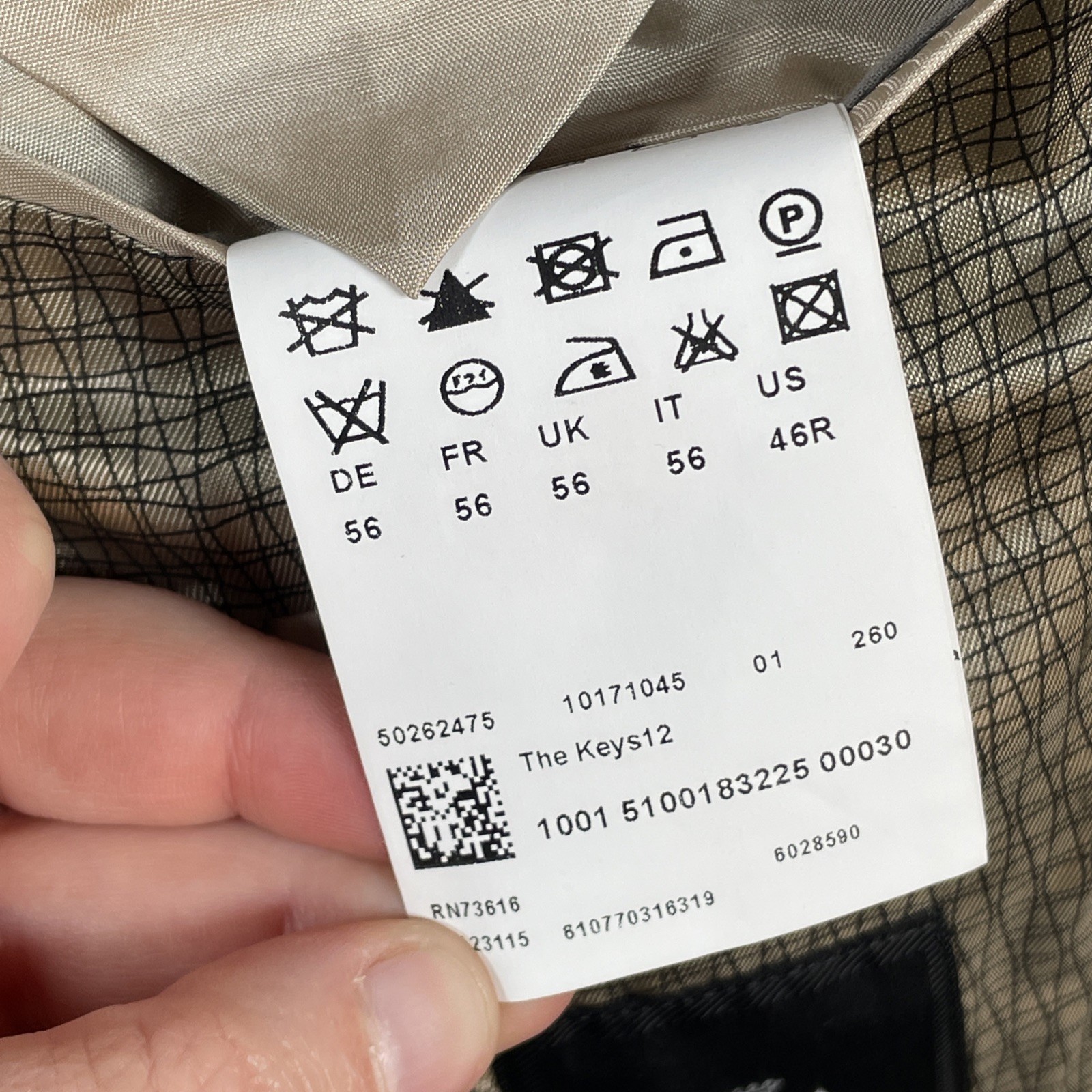 Hugo Boss "THE KEYS12” Mens 56 Tan Check Jacket Sport Coat Blazer Wool/Linen thumbnail 6