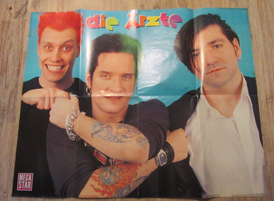 Poster DÄ die ärzte Megastar Farin Bela Rod Rarität Plakat