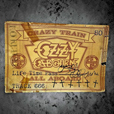 COLLECTORS! OZZY OSBOURNE  Limited #57 of 3500 VIP Memorabilia 5 tours FREE Shpg