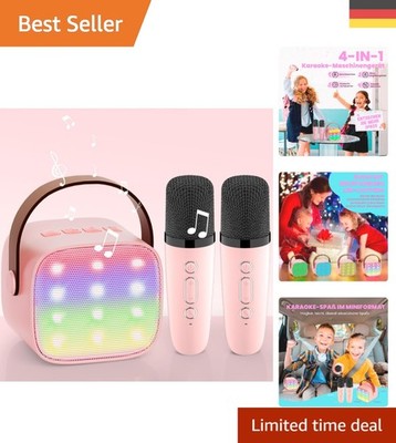 Wowstar Karaoke Maschine mit 2 Mikrofonen - Geschenk für Mädchen 3-12 Jahre