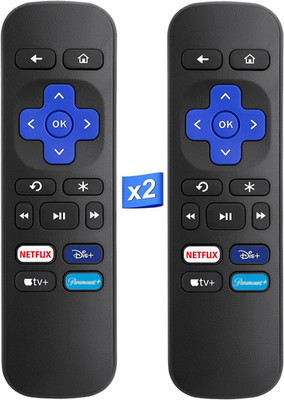 Remote Control Pack of 2 for Roku Express Box Player Premiere Ultra R0KU Models