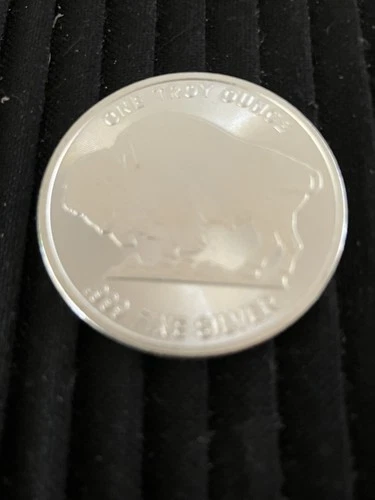 1 Troy Ounce 999 Fine Silver Liberty Indian Head Buffalo Coin Plastic Pouch