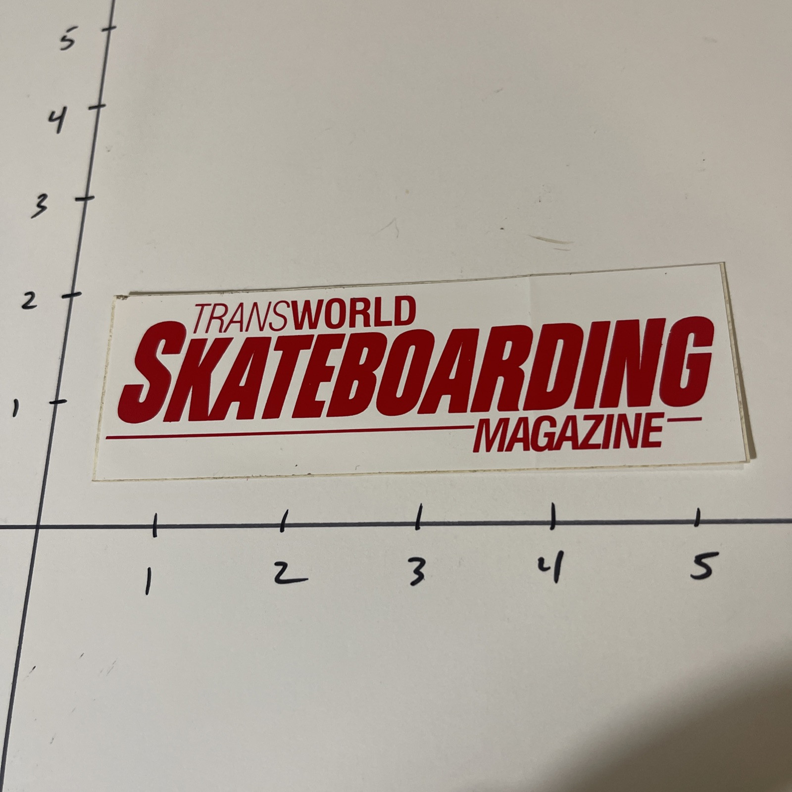 Vtg/original Transworld Skateboard Magazine Skateboarding STICKER 