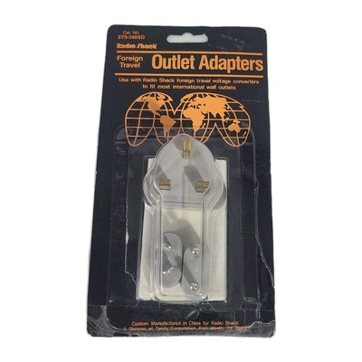 Vintage RadioShack Foreign Travel Voltage Outlet Adapters Types A, B & C