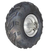 Mini Bike 145x70-6  Rear V-Tread Tire & Wheel Assembly, CT100