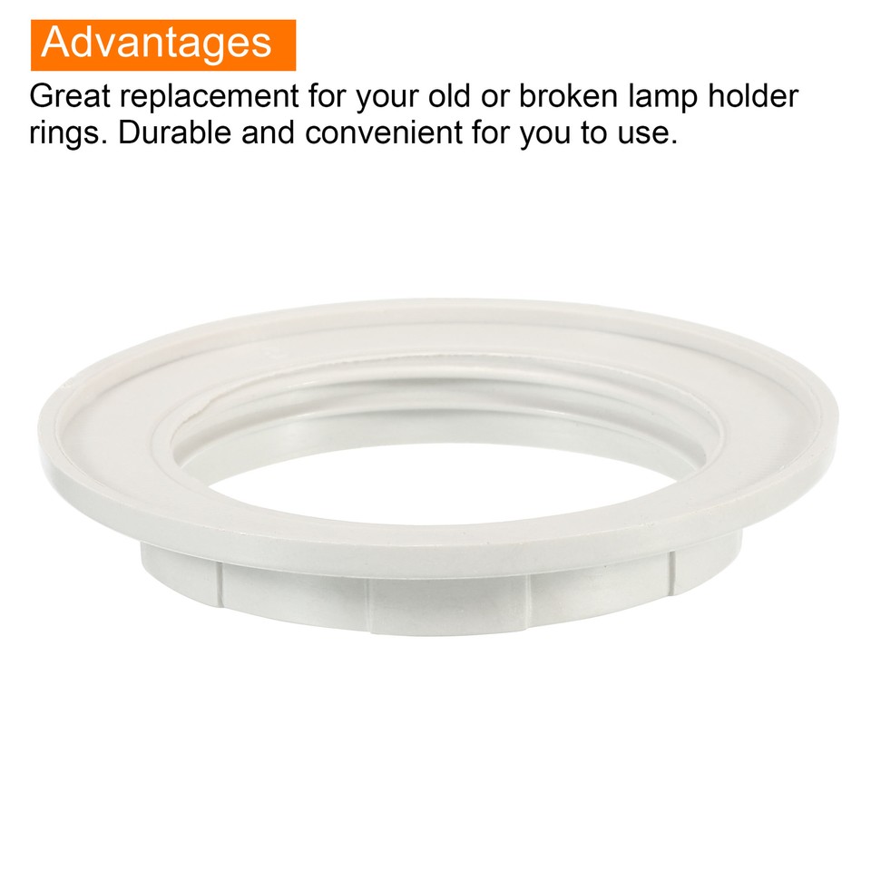 E26 Light Socket Rings, 3pcs Lamp Shade Holder Adapter Ring, White eBay