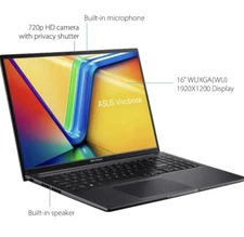 ASUS VIVIOBOOK 16”, Black, Slightly Used