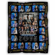 Law & Order Blanket, Law And Order Special Victims Unit Fleece, Sherpa Blanket
