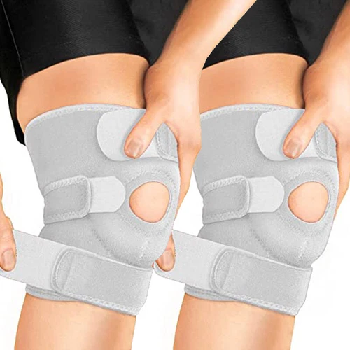 Double Metal and Hinged Knee Brace Support Protection Arthritis Sport Adjustable - Bild 33 von 39