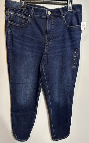 Maurices Everflex Super Skinny Ankle Jeans Size 18Regular Curved Hem Stretch NEW
