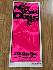 New York Dolls Signed 400/400 Paris France Original Concert Poster signed