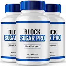 (3 Pack) Block Sugar Pro Blood Capsules for Healthy Circulation & Stable Levels