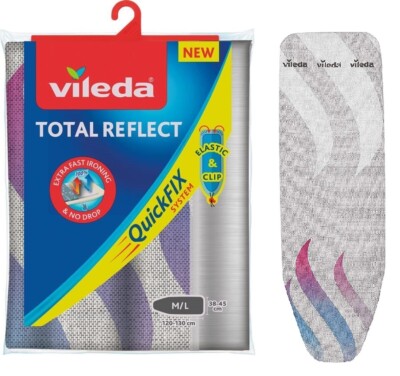 Ersatz Bügeltischbezug Bügelbrettbezug Vileda TOTAL REFLECT Universalgröße Neu