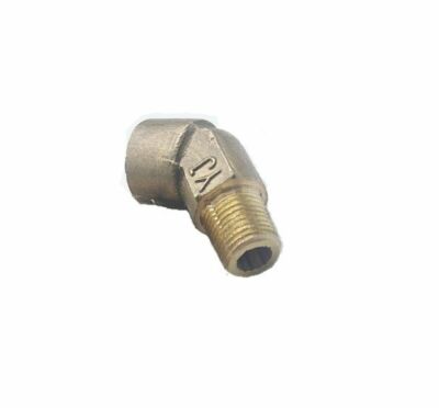 1/8  BSP BSPP Female to Male 45 Elbow Brass Pipe Fitting Gauge adapter