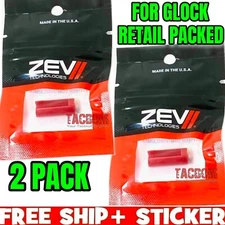 ZEV TECHNOLOGIES 2 PACK STRIKER SLEEVE LINER 9MM RED for GLOK USA 17 19 22 23 26