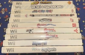 Lot Of 10 NES Nintendo Wii Video Games Complete CIB + Manuals Tested Nerf Golf