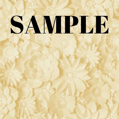 3D Effekt Floral Tapete Blumen gelb senf abwaschbar fein Dekor Muster