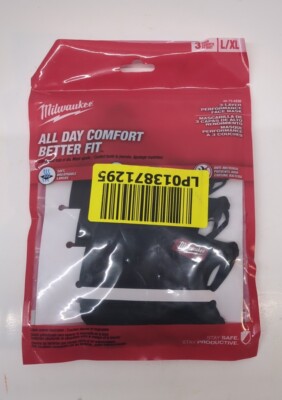 Milwaukee 48-73-4238 Performance Face Mask - Black, Pack of 3, Size L ...