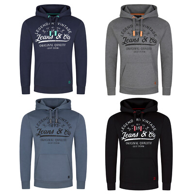 riverso Hoodie Herren Regular Fit RIVArmin Kapuzenpullover Pullover Print