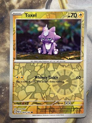 Pokémon TCG Toxel 069/182 Paradox Rift Reverse Holo Common | eBay