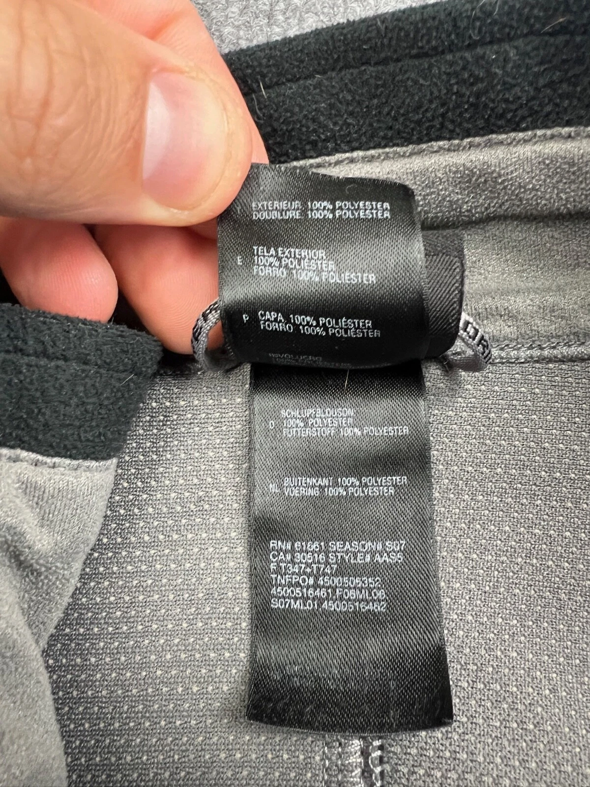 north-face windwall full zip fleece mock neck jacket