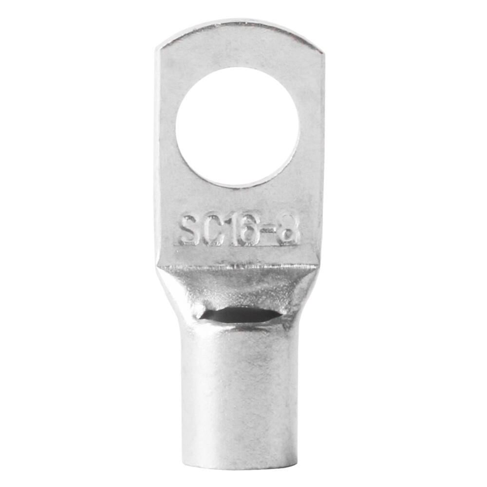 50pcs SC16-8 Non-Insulated Wire Tinned Copper Lug Cable Terminal