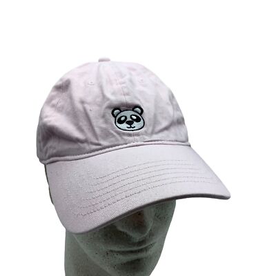 Panda Bear Baseball Cap Hat Light Pink OSFM Cotton Adjustable Strap