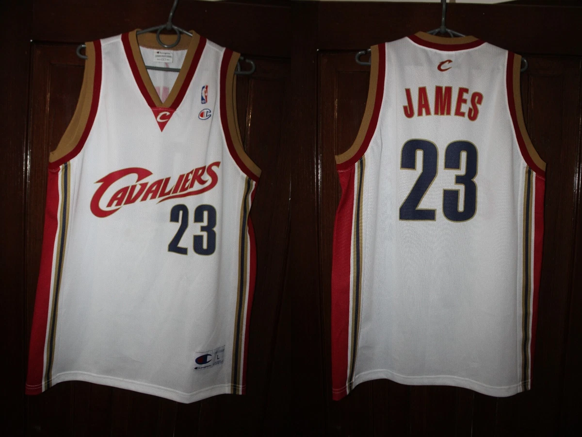 Cleveland Cavaliers White Lebron James Champion Singlet Shirt Jersey Trikot