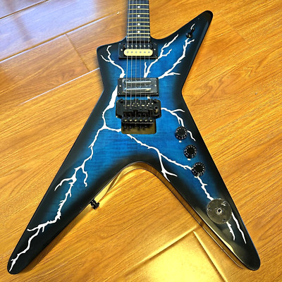 White Linghtning Dimebag Darrel Dean ML Shaped Electric Guitar Floyed Rose