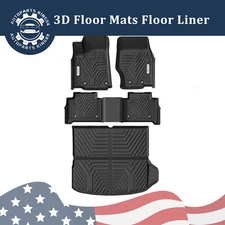 3D Floor Mats + Cargo Liner for 2022- 2025 Jeep Grand Cherokee All Weather TPE