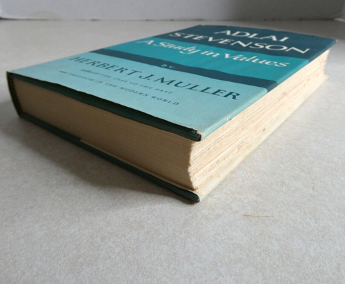 Adlai Stevenson A Study in Values by Herbert J Muller Vintage Book 1st Ed 1967 - Picture 4 of 23