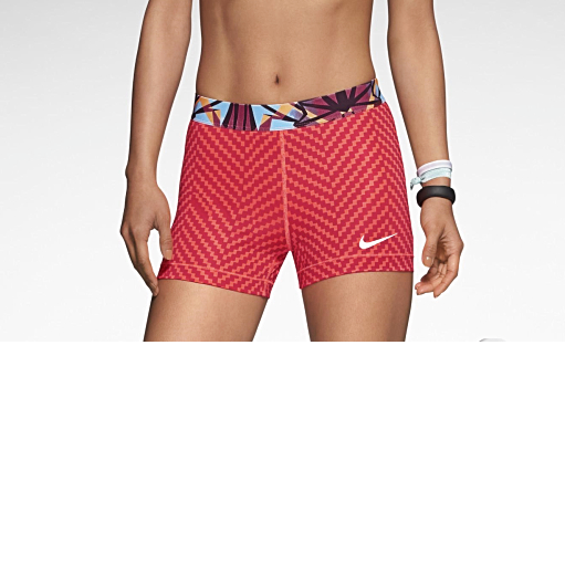 NIKE PRO womens XS ZigZag short 613617 