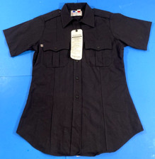 FLYING CROSS WOMENS FIREWEAR STATIONWEAR NFPA COMPLIANT UNIFORM SHIRT NAVY 34