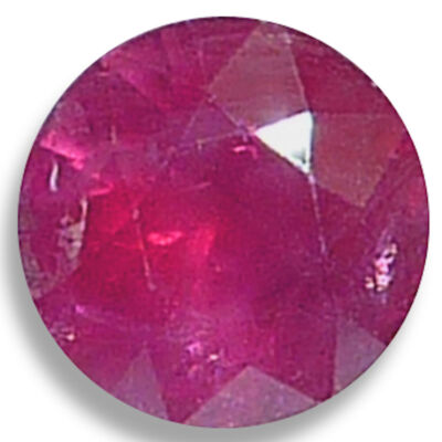 Natural Ruby Round Brilliant Red Faceted Loose Gemstones Fine Cut AA