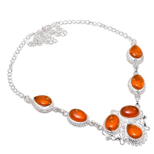Collier En Argent Avec Pierres Précieuses Bleues - Fait Main Par Artiste Du Devon - Pièce Unique