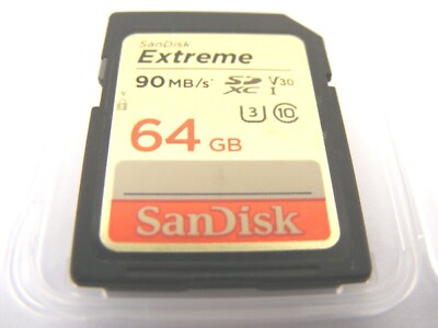 64GB SDXC Extreme Class 10 90MB/s V30 ( 64 GB SDXC Extreme ) SanDisk gebraucht