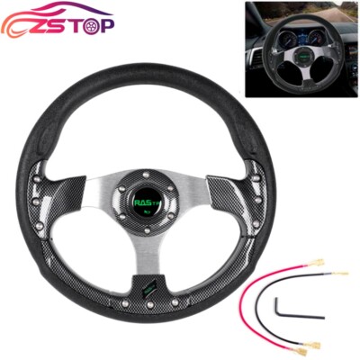 13'' 320mm Steering Wheel Universal Drifting Racing Sport Lightweight Black