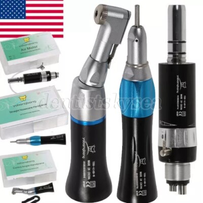 Yabangbang Dental Low Speed Handpiece Kit Straight Contra Angle Air Motor KYZ