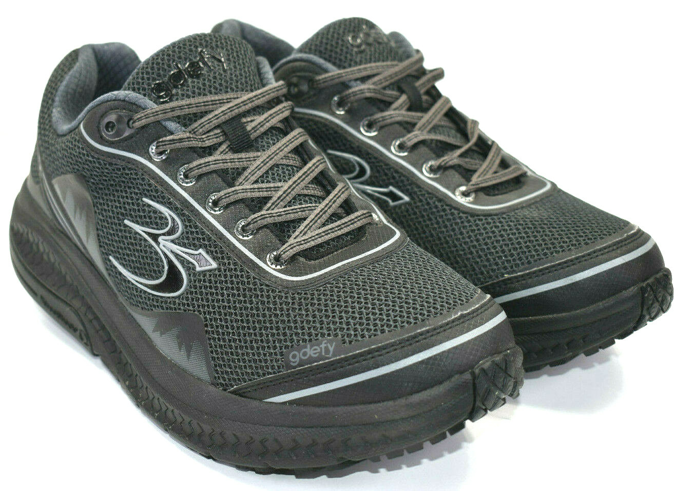 Gravity Defyer Men's GDEFY Ion Black Comfort Shoes Sneakers in Black Sz