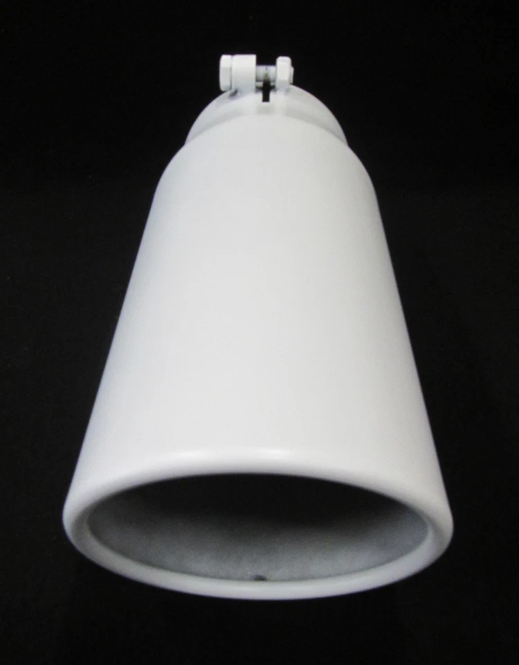 FLAT WHITE 4" INLET 5" OUTLET 12" L DIESEL EXHAUST TIP FORD, DODGE, CHEVY - Image 3 of 4
