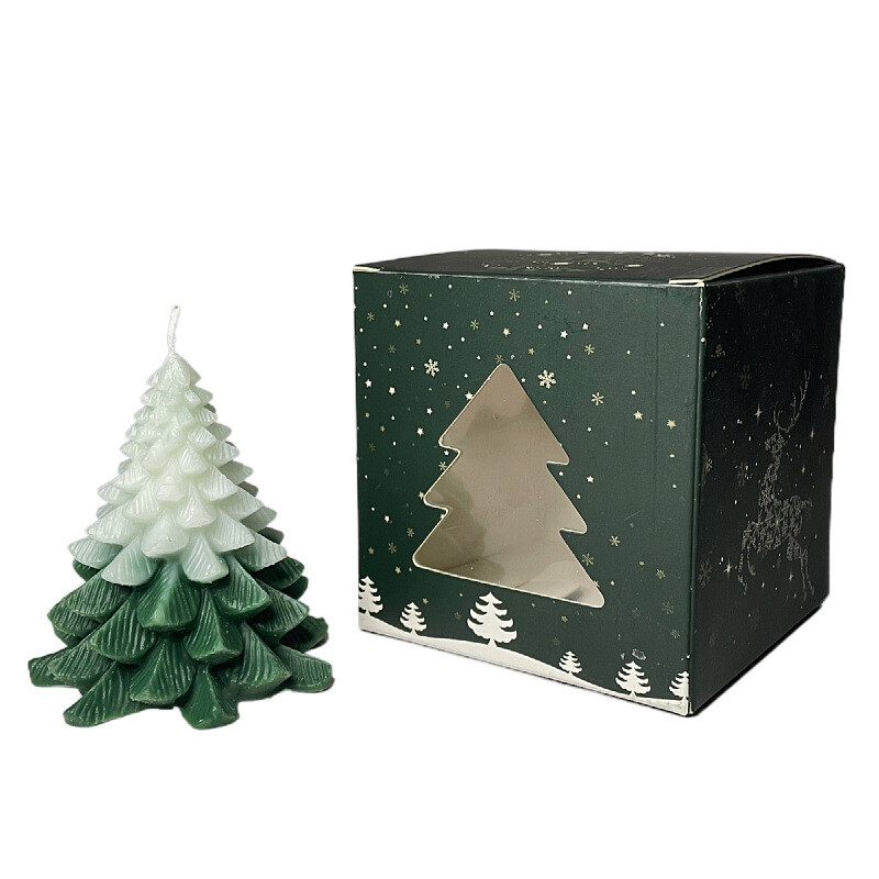 Christmas Tree Scented Candles Handmade for Festive Home Decor & Xmas