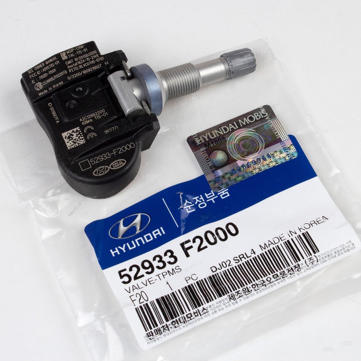 New Hyundai Kia TPMS Tire Pressure Sensor 52933-F2000 (52933-D9100