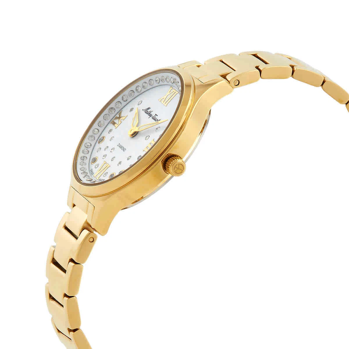 Mathey Tissot Nicole Diamond Quartz Silver Dial Ladies Watch D985SPYI