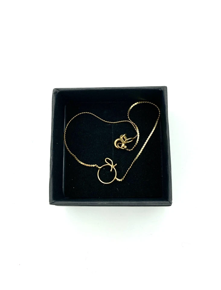 Beautiful 14k Gold Apple Chain Bracelet - 7” Long 0.85 Grams - Image 4 of 4