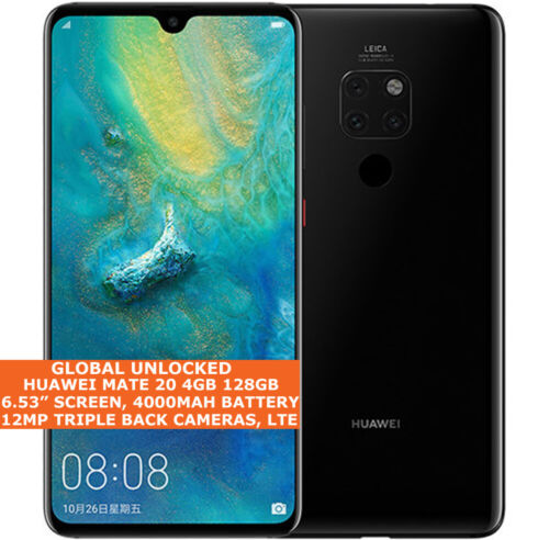 Huawei Mate 20 Hma-l09/L29 4gb 128gb Octa-Core 6.53 &#034; Digitales Android 9.0 4g
