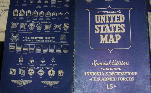 CARTE USA INSIGNIA & DECORATIONS OF US ARMED FORCES 1943 - Picture 3 of 7